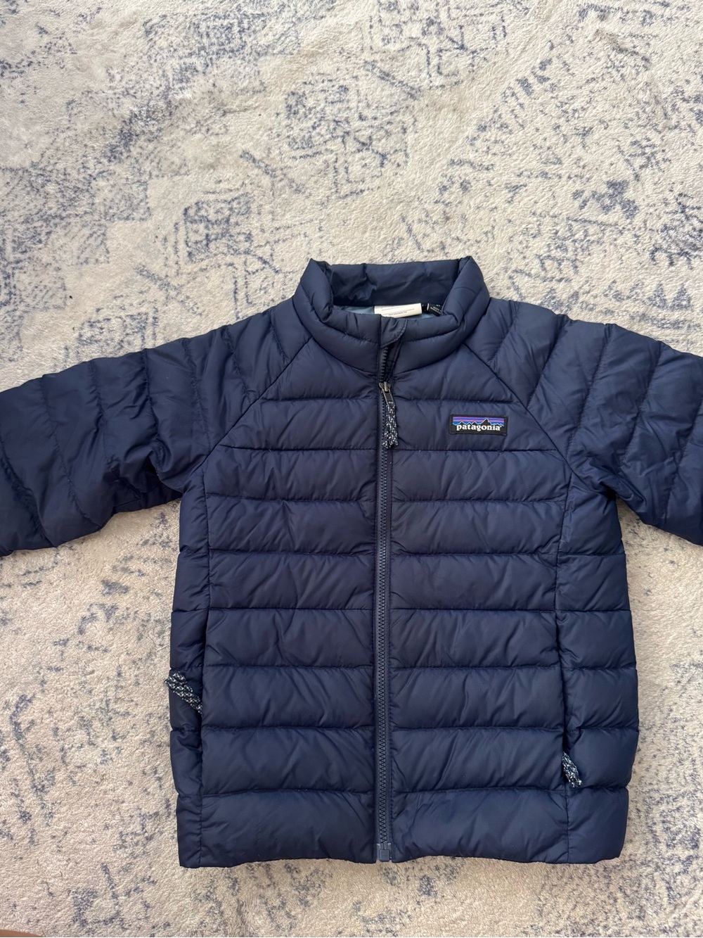 Patagonia Kids Navy Quilted Down Puffer Jacket